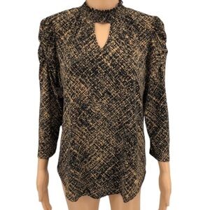 ADRIENNE VITTADINI 3/4 Sleeve Blouse Size L